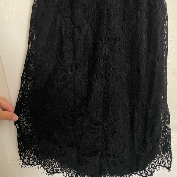 FREE PEOPLE Elegant Black Lace Dress size small halter neck - Picture 5 of 8